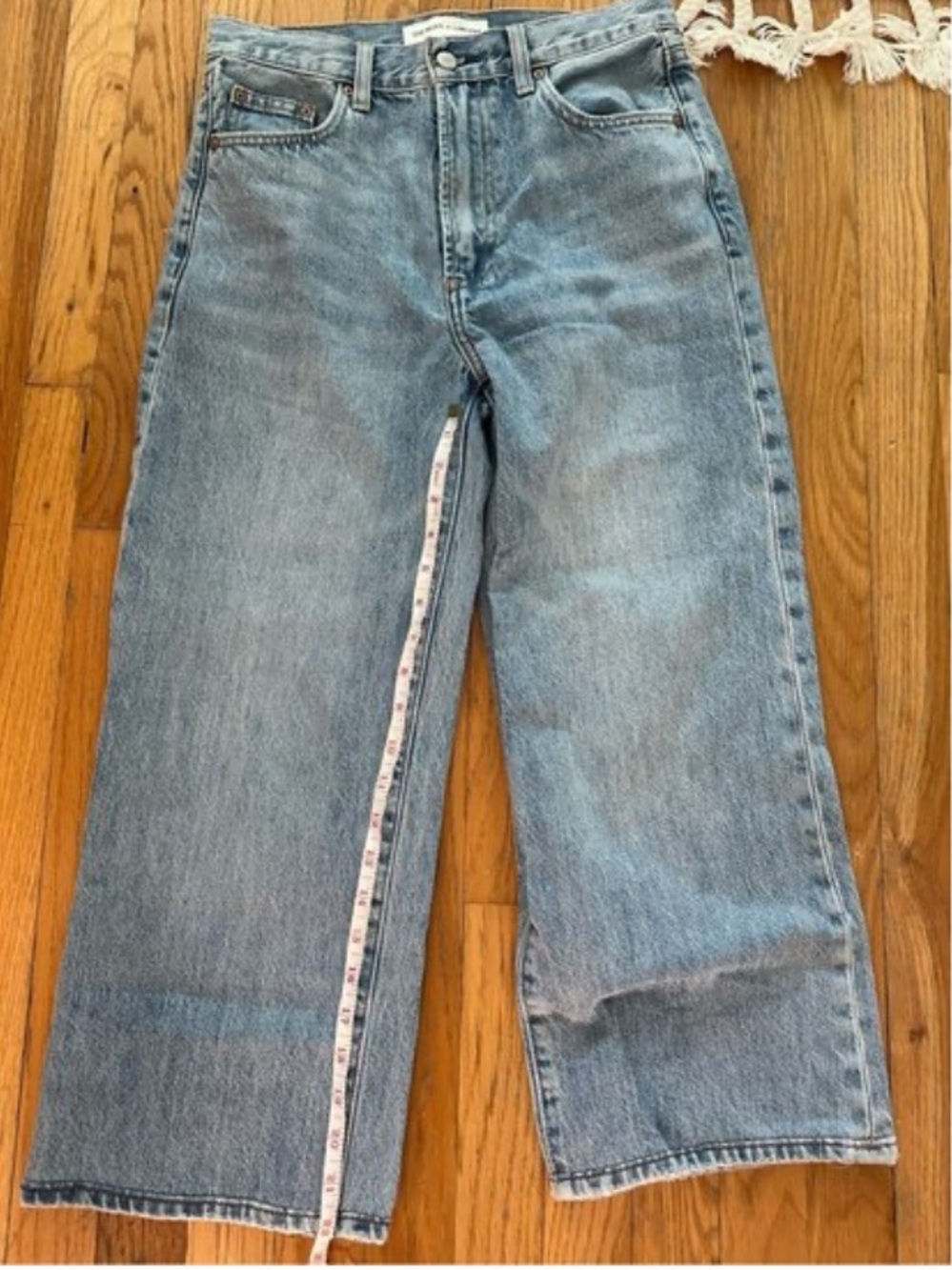Denim Forum The Farrah Hi-rise Wide Ankle Jean Size 26 - Picture 7 of 8